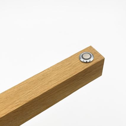 LED-lattiavalaisin VERDE LED/18W/230V 3000K tammi/musta