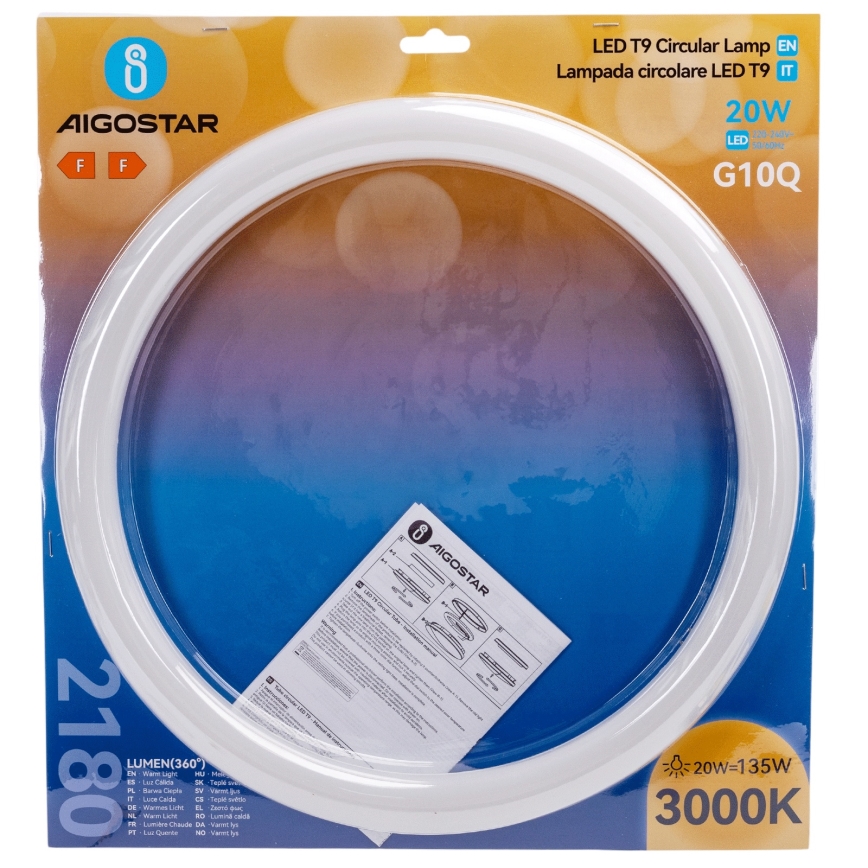 LED-loisteputki G10q/20W/230V 3000K - Aigostar