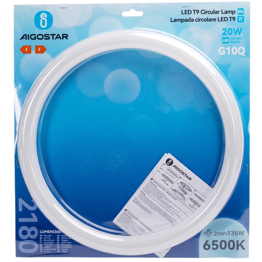 LED-loisteputki G10q/20W/230V 6500K - Aigostar
