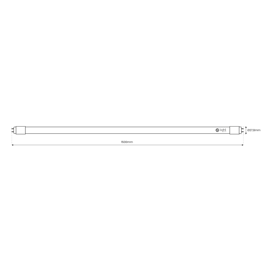 LED-loisteputki G13/20W/230V 4000K 150 cm