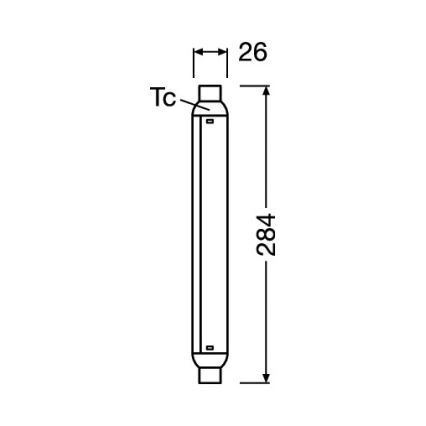 LED-loisteputki LINE S15s/7W/230V 2700K - Osram