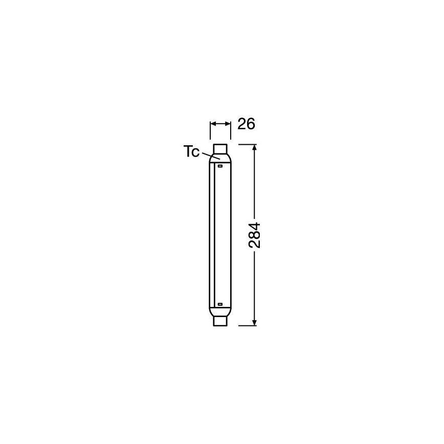 LED-loisteputki LINE S15s/7W/230V 2700K - Osram