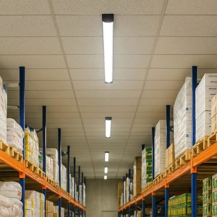 LED-loisteputkivalaisin LED/18W/230V 4000K 60 cm musta