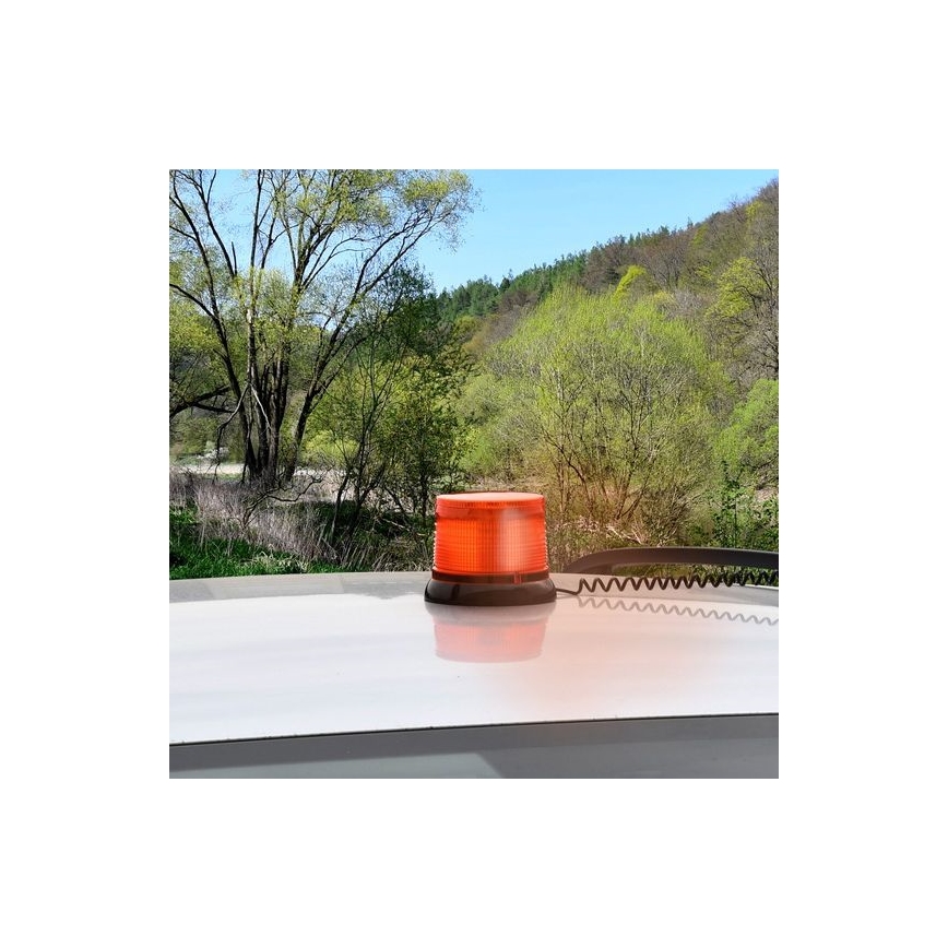 LED-magneettivaroitusmajakka LED/20W/12-24V oranssi