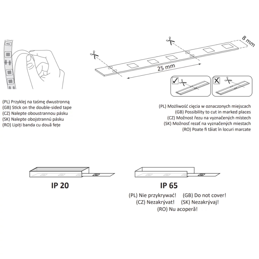 LED-nauha 5m LED/36W/12V 4000K
