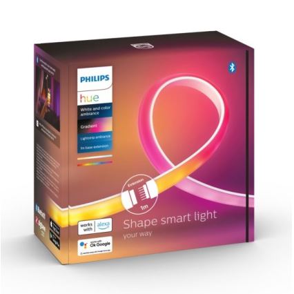 LED-nauha extension setti Philips Hue White And Color AmbianceLED/12,3W/230V 1 m