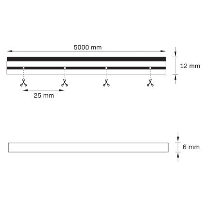 LED-nauha NEON 5 m LED/27W/12V IP65 vaaleanpunainen