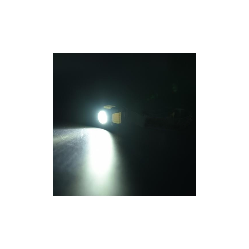LED Otsalamppu 2xLED/5W/3xAAA + LED/3W