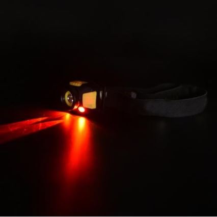 LED Otsalamppu 2xLED/5W/3xAAA + LED/3W