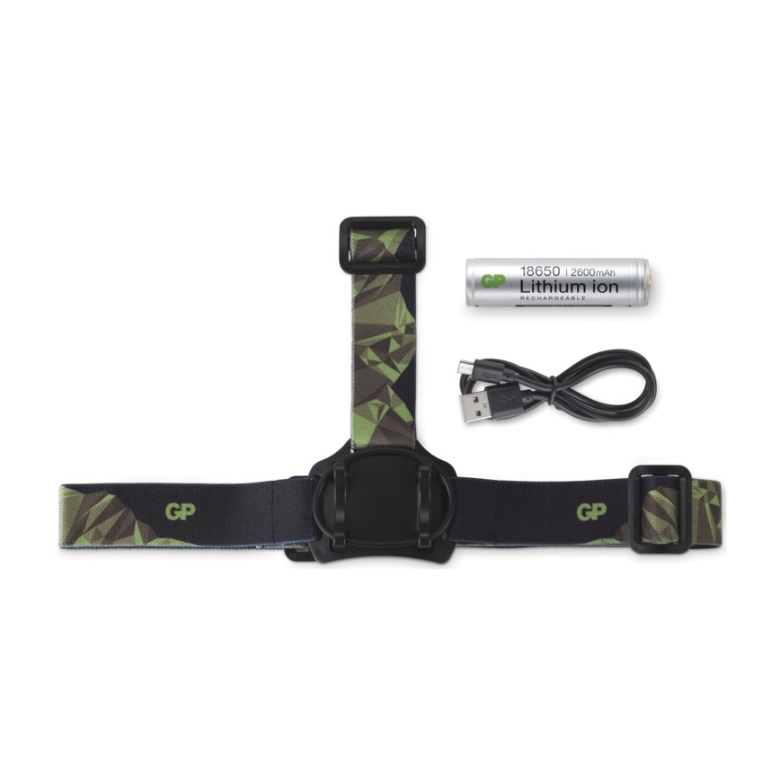 LED-otsalamppu GP DISCOVERY CHR35 LED/3,7V/2600mAh