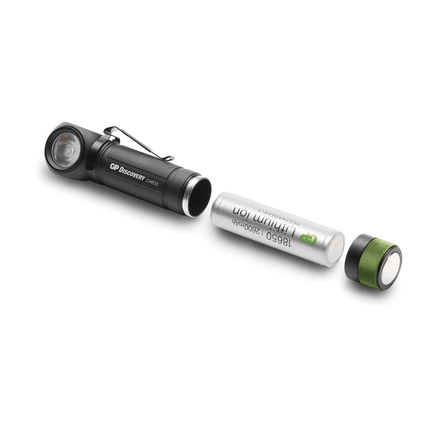 LED-otsalamppu GP DISCOVERY CHR35 LED/3,7V/2600mAh
