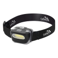 LED otsalamppu LED/3xAAA musta