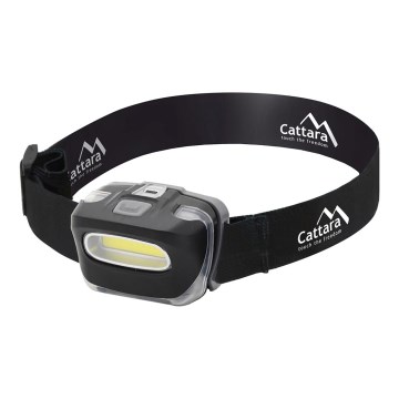 LED otsalamppu LED/3xAAA musta