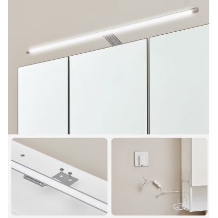 LED-peilikaappi SKY 70x70x16 cm 230V, valkoinen