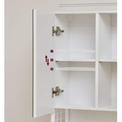 LED-peilikaappi SKY 70x70x16 cm 230V, valkoinen