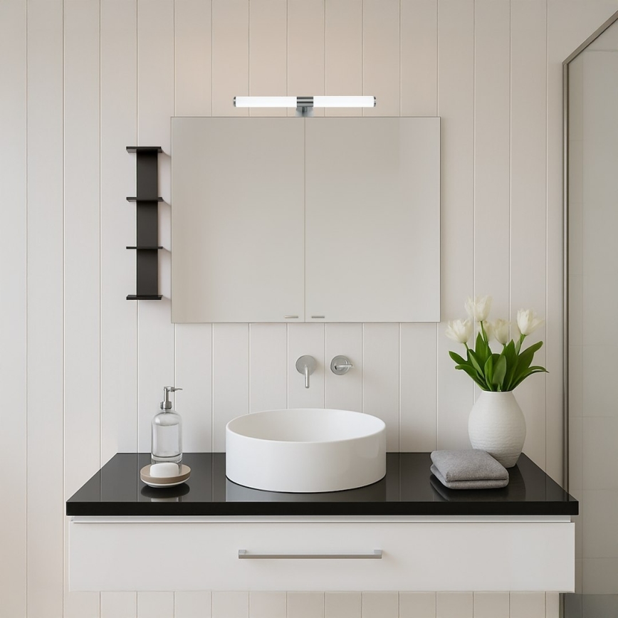 LED-peilivalaisin kylpyhuoneeseen 2-in-1 APA LED 6 W 230 V 40 cm IP44 kiiltävä kromi