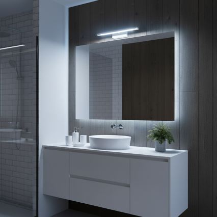 KLIMT LED -kylpyhuonepeilivalaisin, 8 W, 230 V, 3000/4000/6000 K, 40 cm, IP44, valkoinen