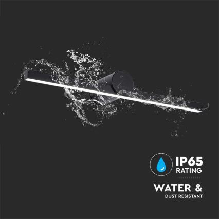 LED-peilivalaisin kylpyhuoneeseen LED/10W/230V 4000K IP65 musta