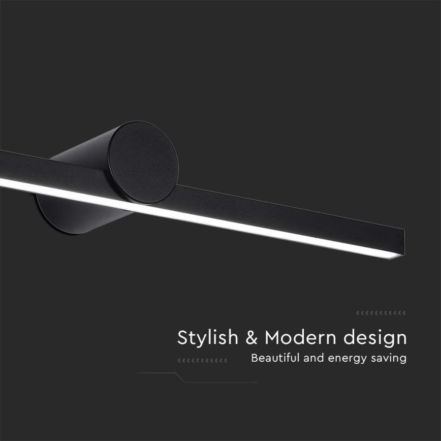 LED-peilivalaisin kylpyhuoneeseen LED/10W/230V 4000K IP65 musta