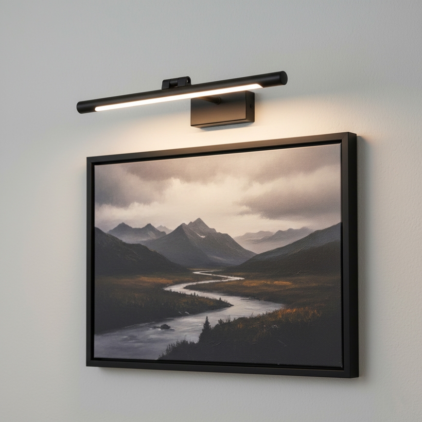 LED-peilivalaisin MIRROR LED/6W/230V 4000K IP44 40 cm musta