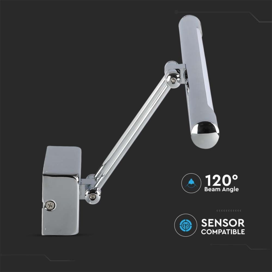 LED-peilivalot LED/13W/230V 3000K 64cm kromi