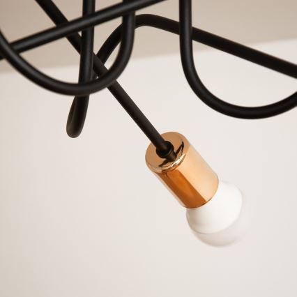 LED-pinta-asennettava kattovalaisin OXFORD 3xE27/15W/230V musta