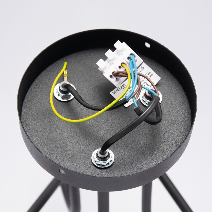 LED-pinta-asennettava kattovalaisin OXFORD 3xE27/15W/230V musta