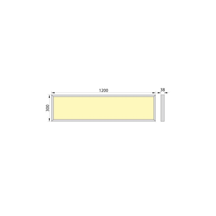 LED Pinta-asennettava paneeli OREGA LED/40W/230V 4000K IP40