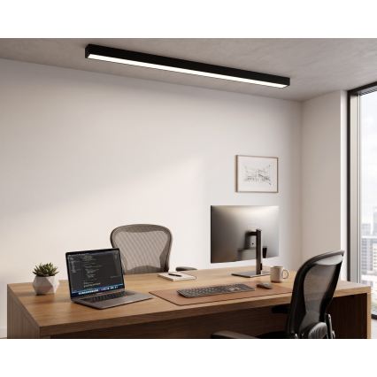 LED pinta-asennettava/riippuvalaisin vaijerilla LED/44W/230V 4000K 120 cm musta