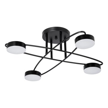 LED pinta kattovalaisin 4xLED/7W/230V 3000-6000K halkaisija 60 cm musta
