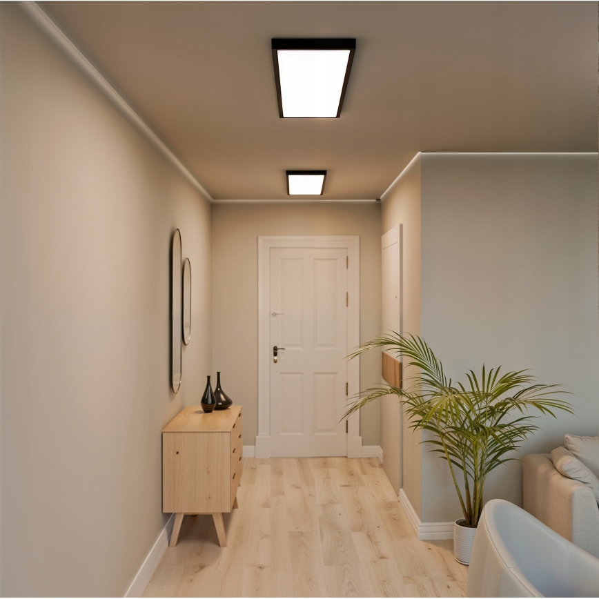 LED-pintakiinnitettävä paneelivalaisin LED/60W/230V 30x120 cm musta