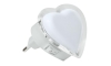 LED-pistorasiayövalo 0,4W/230V valkoinen sydän