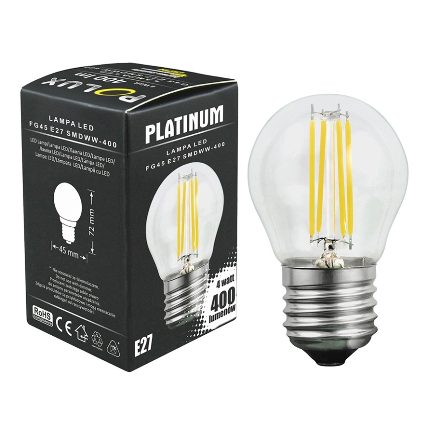 LED-polttimo 1xE27/4,5W/230V