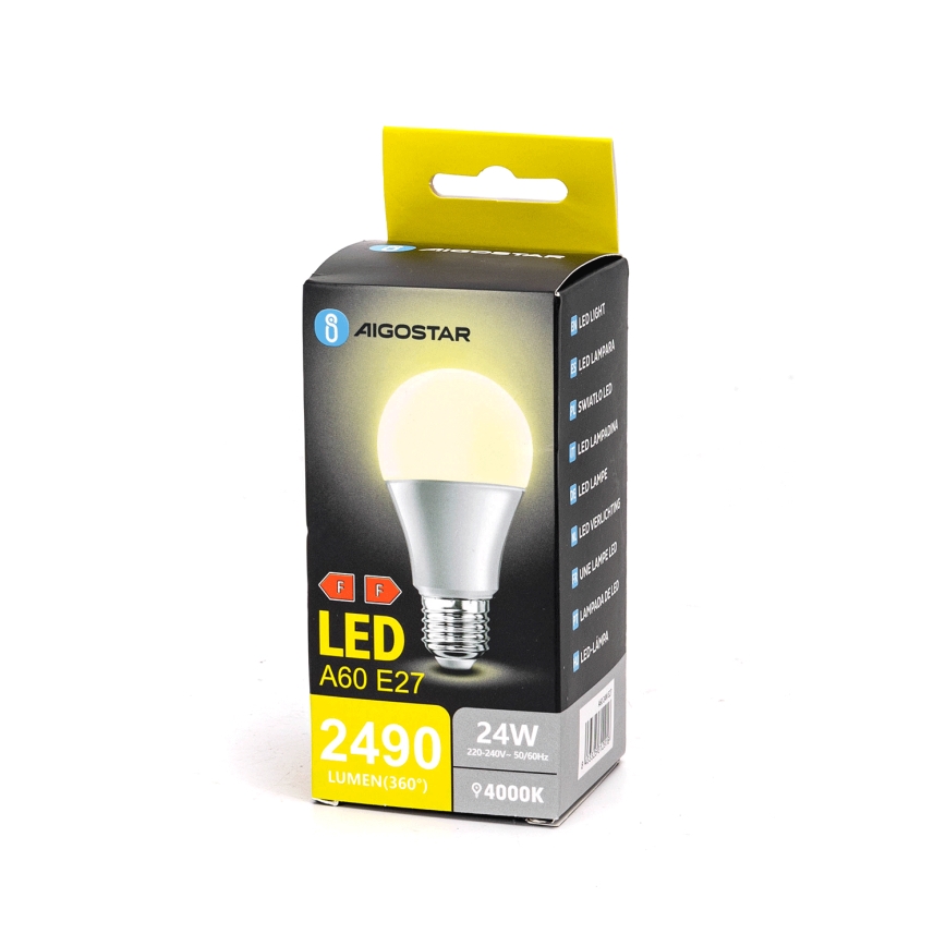 LED-polttimo A60 E27/24W/230V 4000K - Aigostar