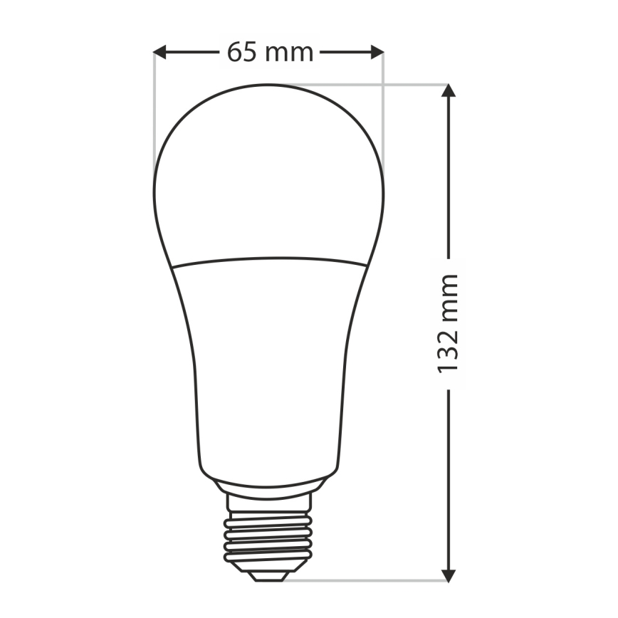 LED-polttimo A65 E27/18W/230V 4200K