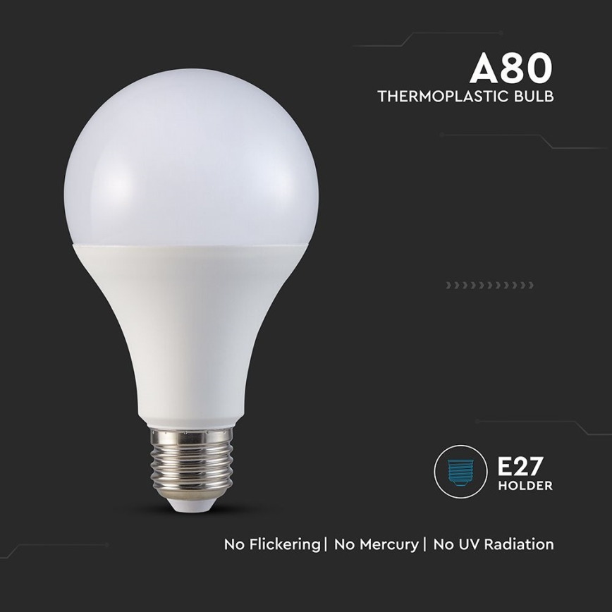 LED-polttimo A80 E27/20W/230V 4000K