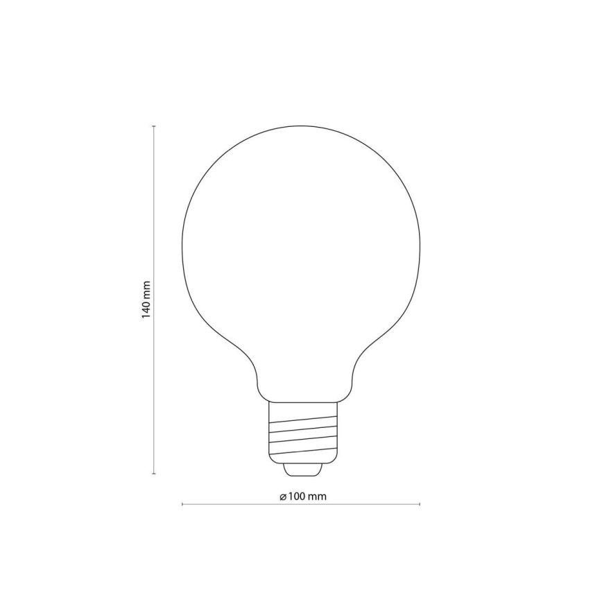 LED-polttimo AMBER G95 E27/6,5W/230V 3200K