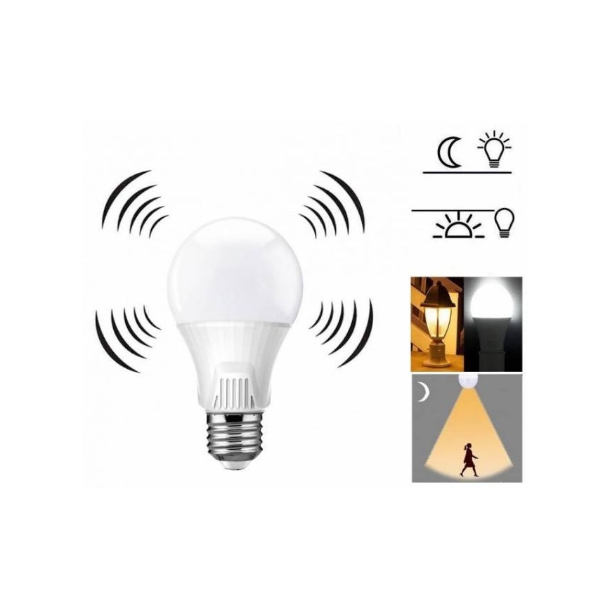 LED Polttimo anturilla E27/9W/230V 6500K