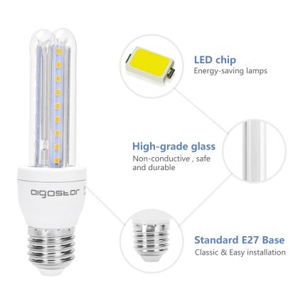 LED-polttimo B5 E27/8W/230V 3000K - Aigostar