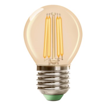 LED-polttimo CLASSIC AMBER G45 E27/6,5W/230V 2200K - Brilagi