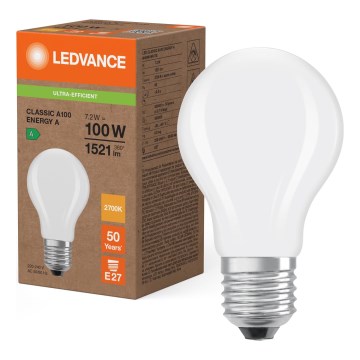 LED-polttimo CLASSIC FILAMENT A60 E27/7,2W/230V 2700K - Ledvance