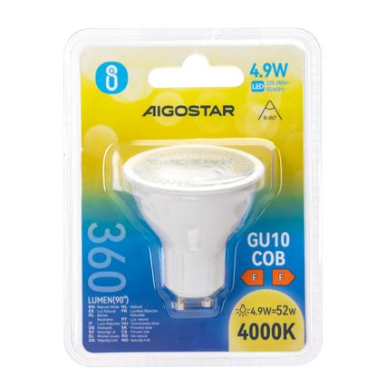 LED-polttimo COB GU10/4,9W/230V 4000K - Aigostar