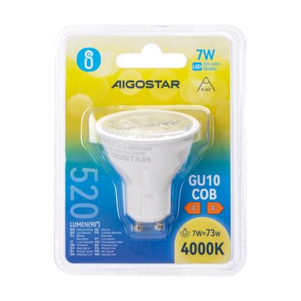 LED-polttimo COB GU10/7W/230V 4000K - Aigostar