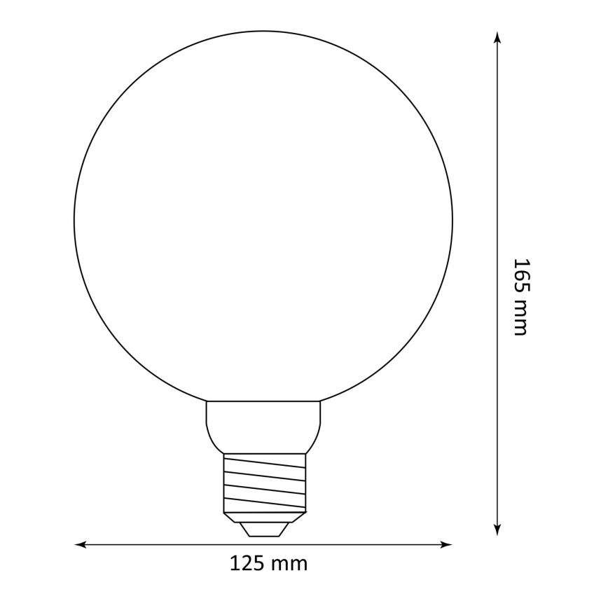 LED-polttimo DECO VINTAGE FILAMENT G125 E27/4W/230V 1800K