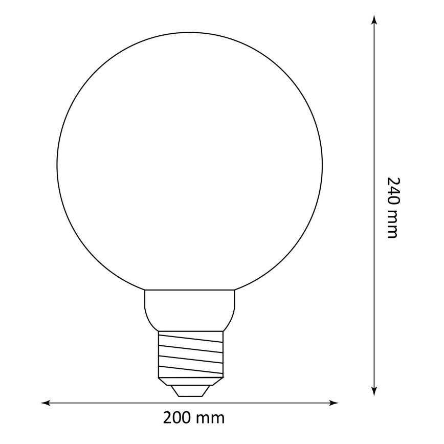 LED Polttimo DECO VINTAGE G200 E27/4W/230V 1800K