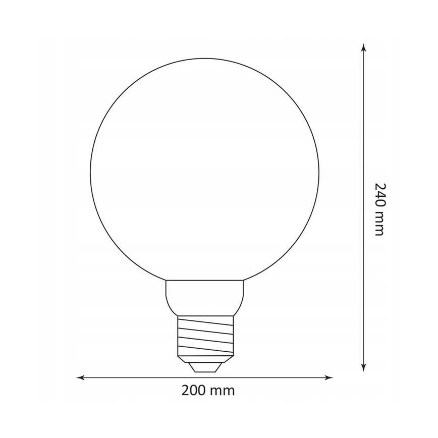 LED-polttimo DECO VINTAGE G200 E27/4W/230V 1800K