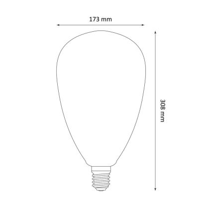 LED-polttimo DECO VINTAGE S173 E27/4W/230V 1800K