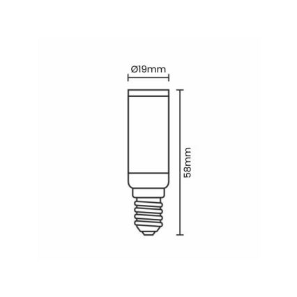 LED-polttimo E14/4,5W/230V 2800K