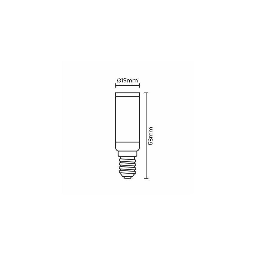LED-polttimo E14/4,5W/230V 2800K