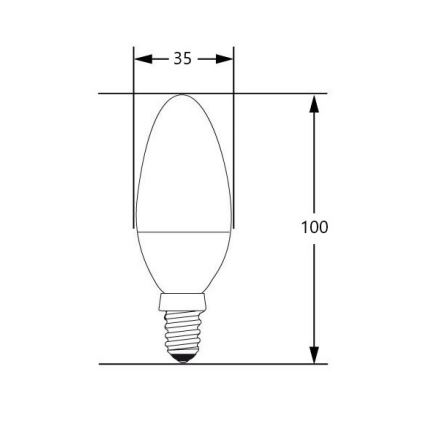 LED-polttimo E14/4W/230V 2700-3000K